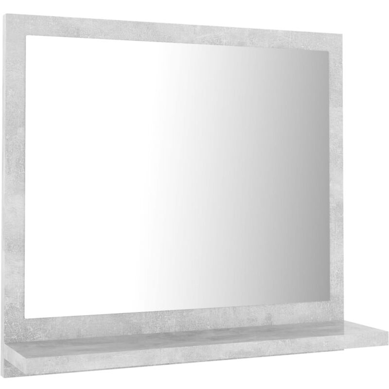 foto del prodotto specchio da bagno 40 x 10,5 x 37 cm in truciolato grigio