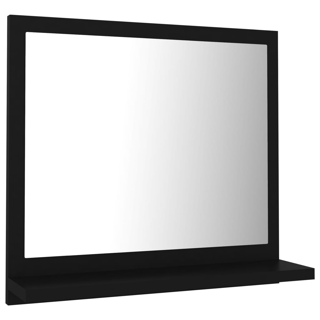 foto del prodotto specchio da bagno 40 x 10,5 x 37 cm in truciolato nero 02 0006948