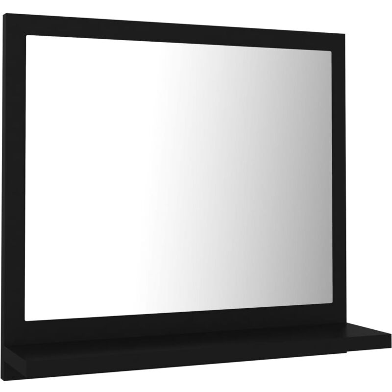 foto del prodotto specchio da bagno 40 x 10,5 x 37 cm in truciolato nero
