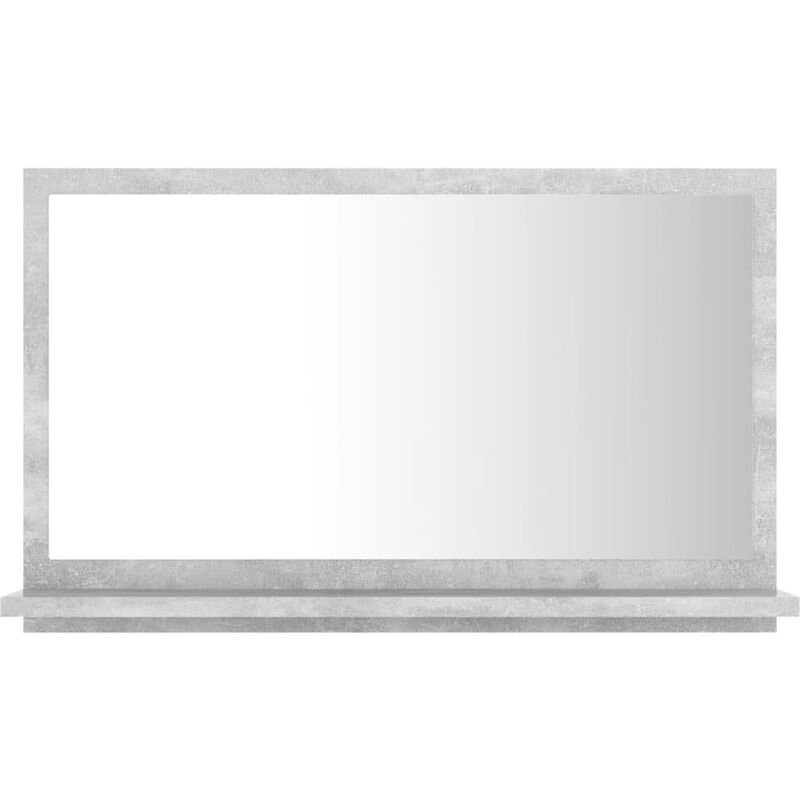 foto del prodotto specchio da bagno 60 x 10,5 x 37 cm in truciolato grigio