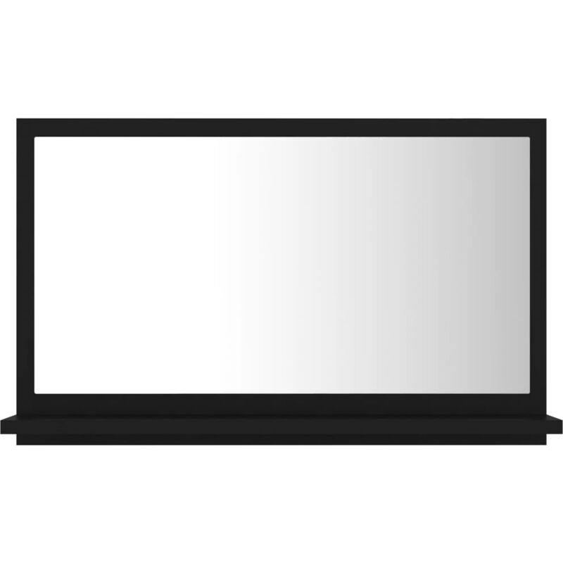 foto del prodotto specchio da bagno 60 x 10,5 x 37 cm in truciolato nero 020006950