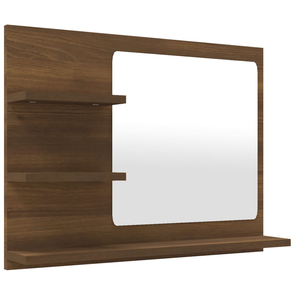 foto del prodotto specchio da bagno 60 x 10,5 x 45 cm multistrato marrone 02 0006898