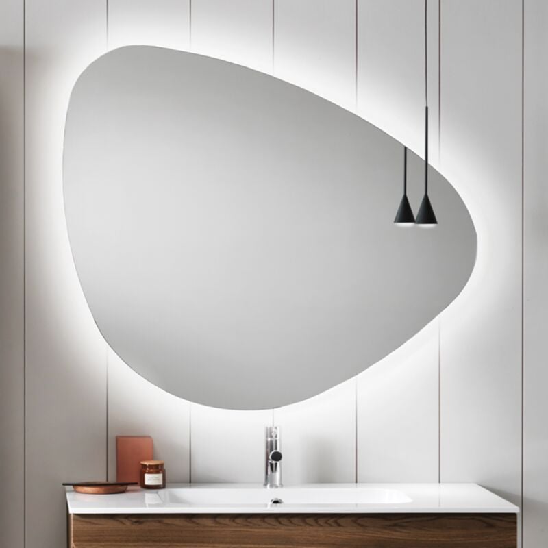 foto del prodotto specchio da bagno 89x100 cm spirit retroilluminato a led