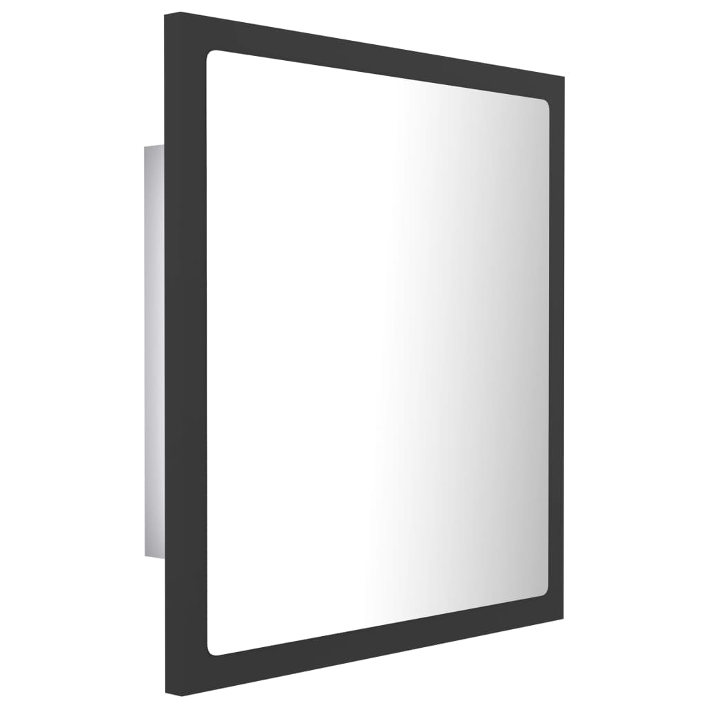 foto del prodotto specchio da bagno a led 40 x 8,5 x 37 cm acrilico grigio 02 0006985