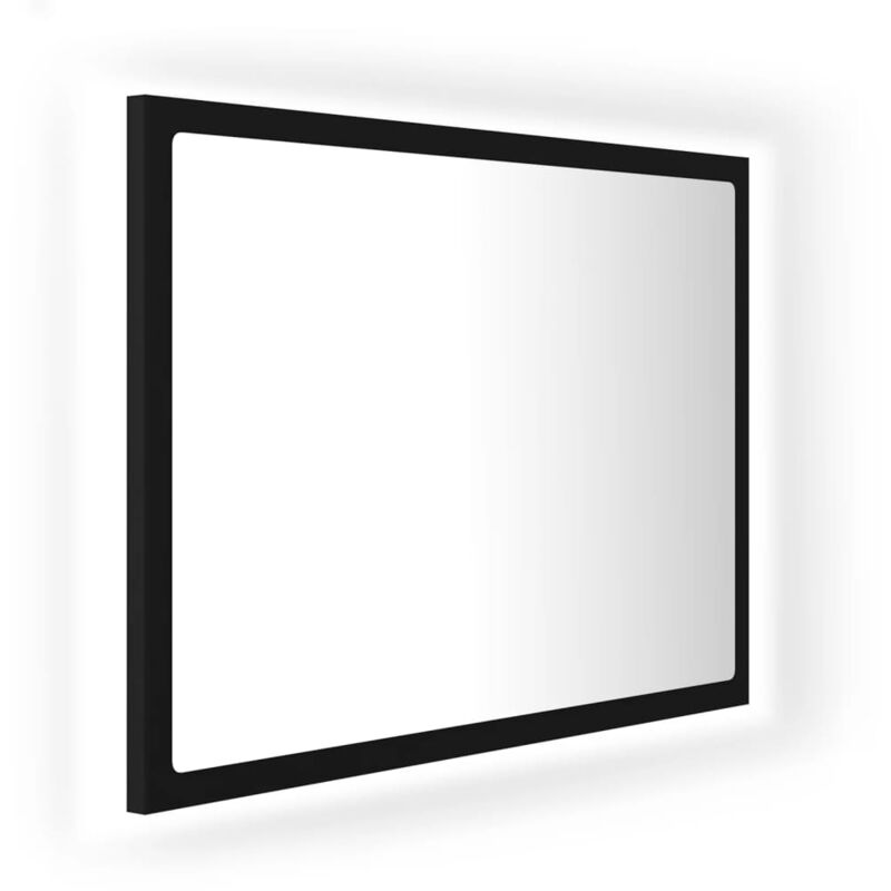 immagine 0 del prodotto specchio da bagno a led 60 x 8,5 x 37 cm in acrilico nero