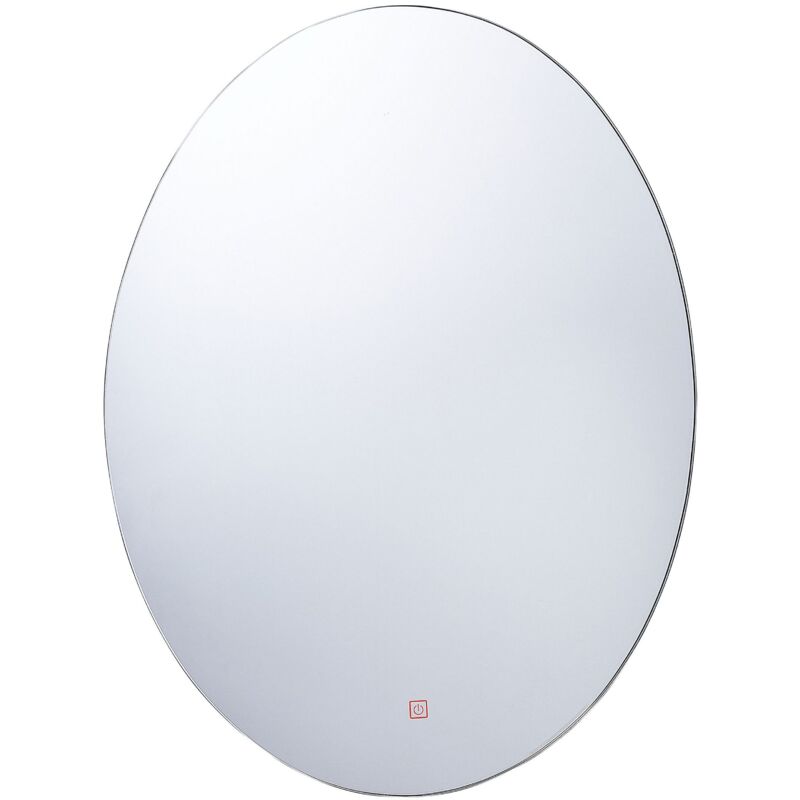 foto del prodotto specchio da bagno a parete ovale con illuminazione led 60 x 80 cm mazille