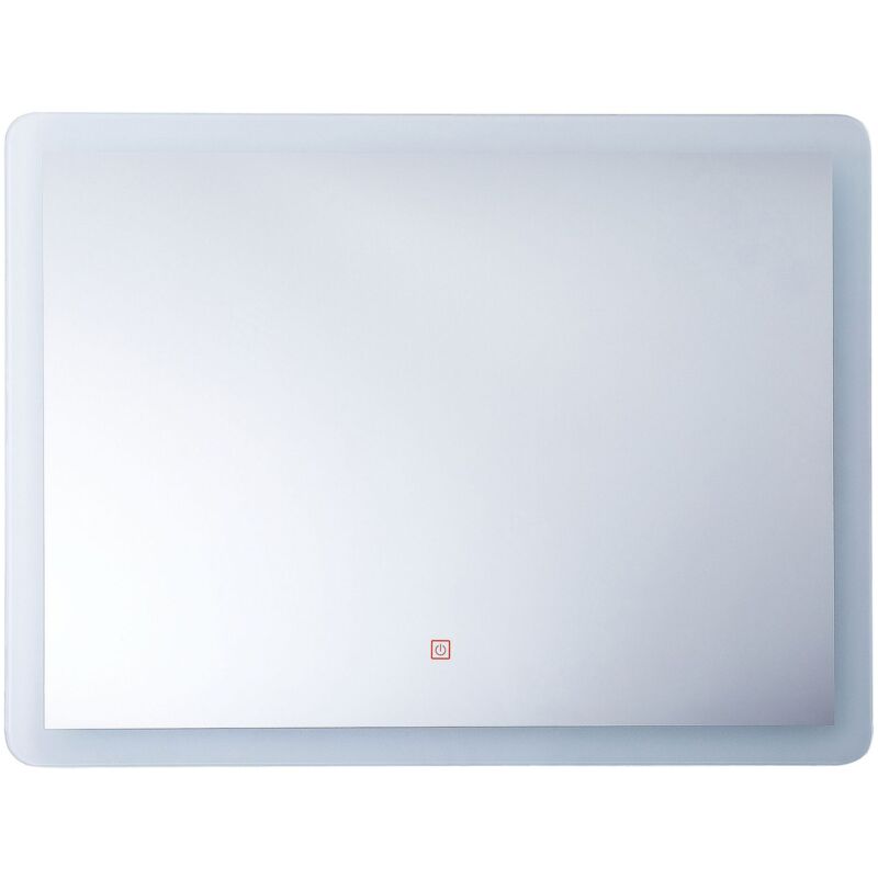foto del prodotto specchio da bagno a parete rettangolare con illuminazione led 60 x 80 cm corroy