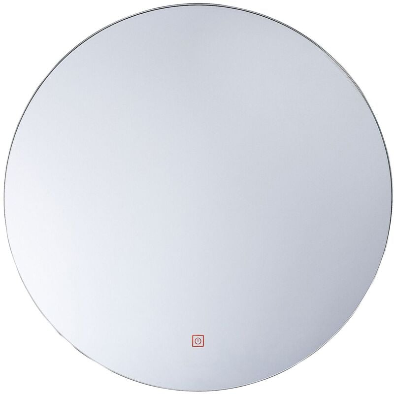 foto del prodotto specchio da bagno a parete rotondo con illuminazione led 60 x 60 cm callac