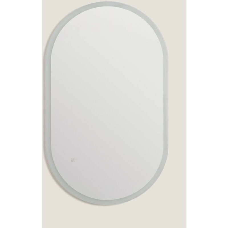 foto del prodotto specchio da bagno con luce led e antiappannamento 100x60 cm ona selezionabile caldo naturale freddo 