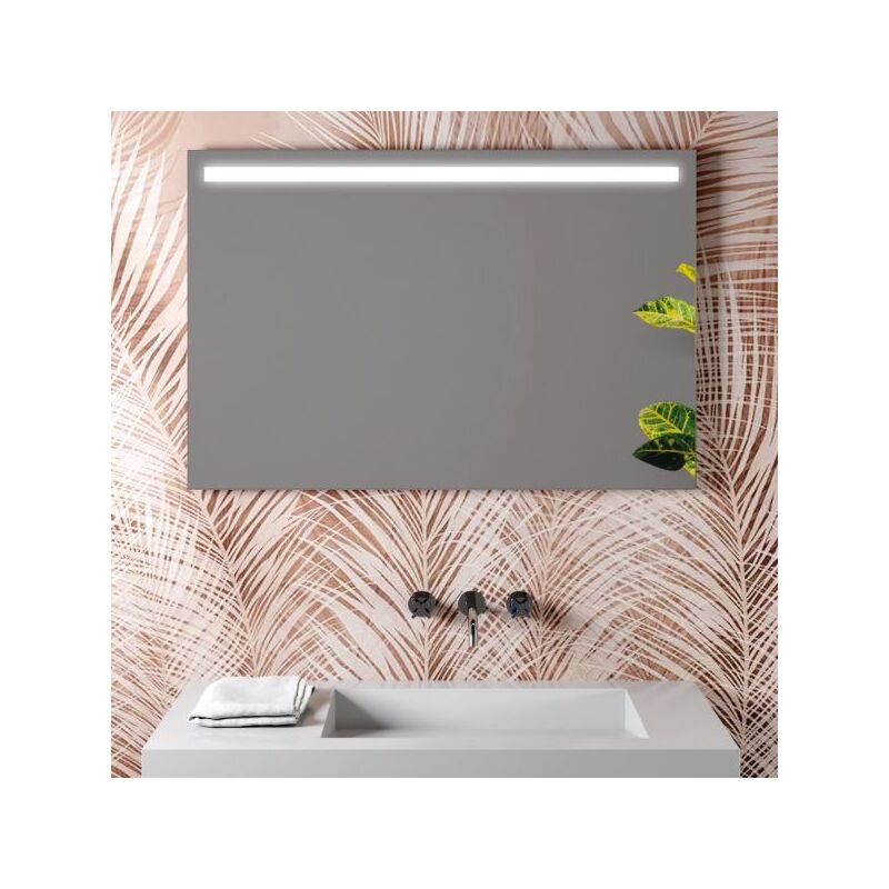 foto del prodotto specchio da bagno illuminato a led luce naturale cm 60x90 mobo