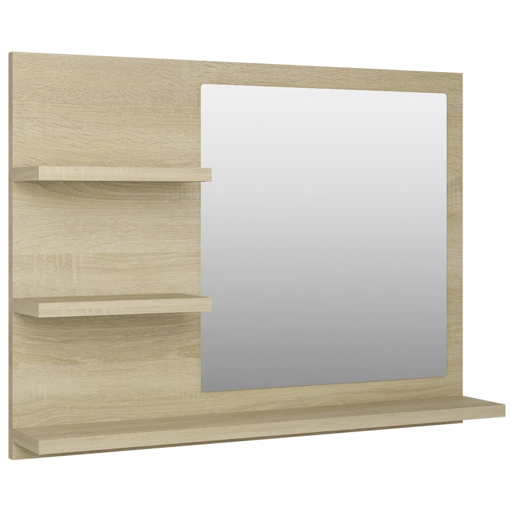 foto del prodotto specchio da bagno in rovere sonoma 60x10,5x45 cm in truciolato 02 0006924