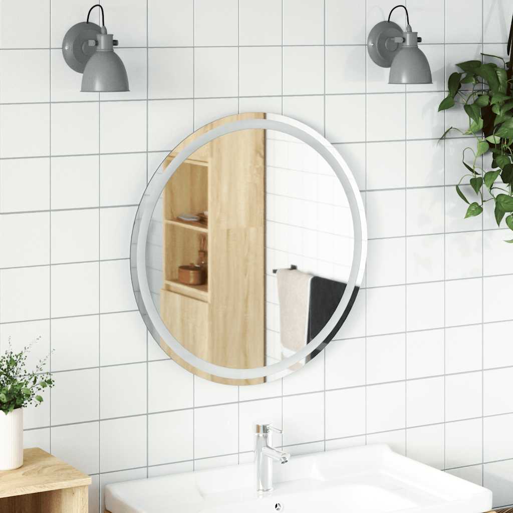 foto del prodotto specchio da bagno led 70 cm rotondocod mxl 73045