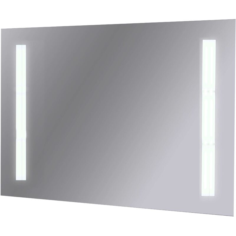 foto del prodotto specchio da bagno retroilluminato a led 100x70 cm specchio ed antifog senza kit bluetooth senza accensione a sfior