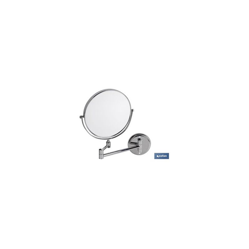 foto del prodotto specchio da bagno rotondo ingrandimento 3 modello lagoa inox 304