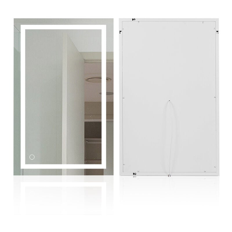 foto del prodotto specchio da bagno, specchio led, 23w interruttore tattile10060cm haloyo