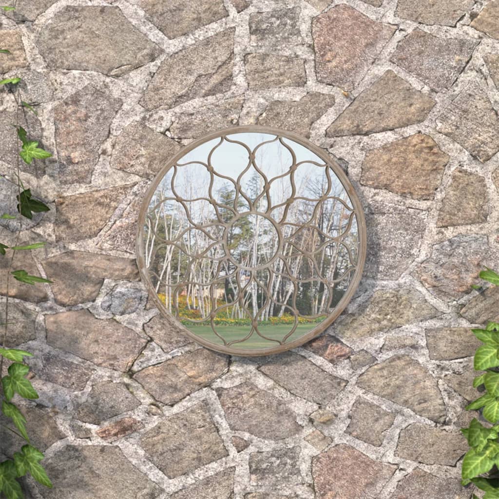 foto del prodotto specchio da giardino sabbia 40x3 cm in ferro rotondo da esterno cod mxl 67584