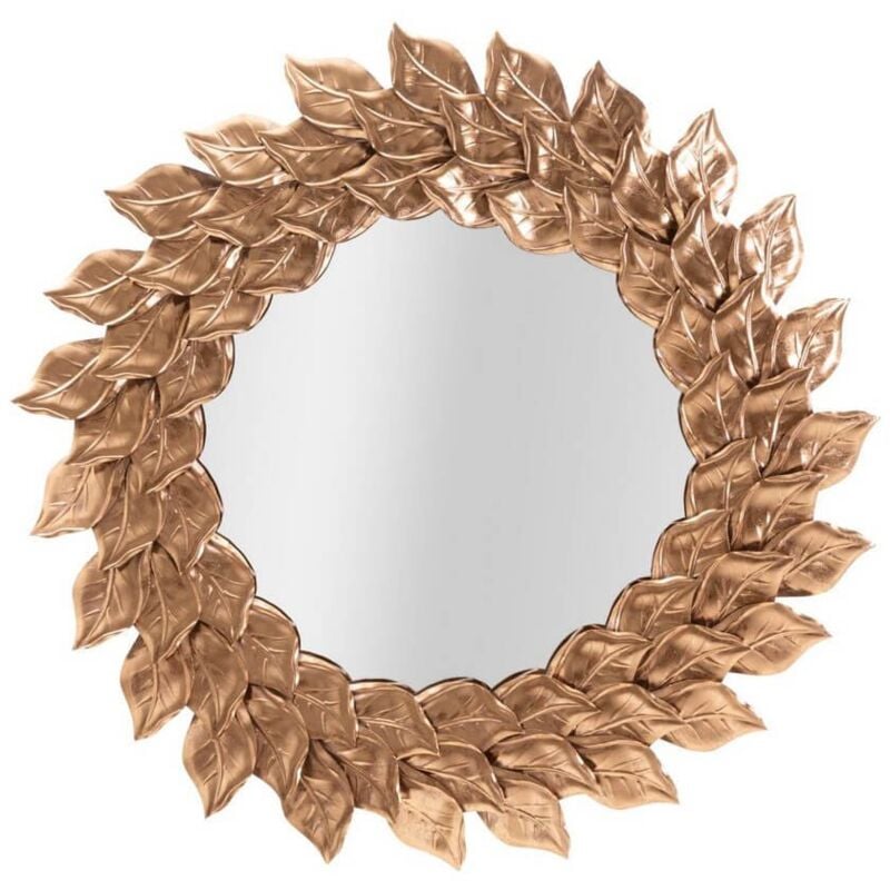 foto del prodotto specchio da muro glam petalo rame diam 73 cm glam petal rame