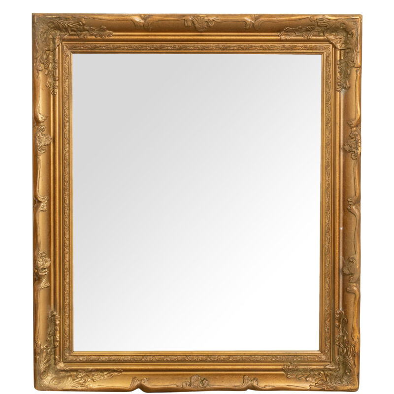 foto del prodotto specchio da parete 74x64x4 cm specchio rettangolare shabby specchiera bagno cornice oro anticato specchio trucco vintage da muro
