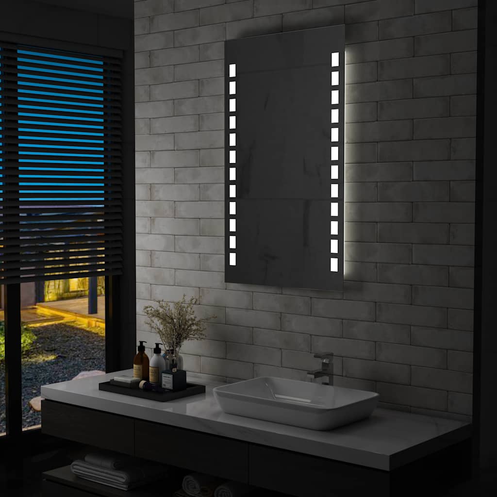 foto del prodotto specchio da parete a led per bagno 60x100 cm
