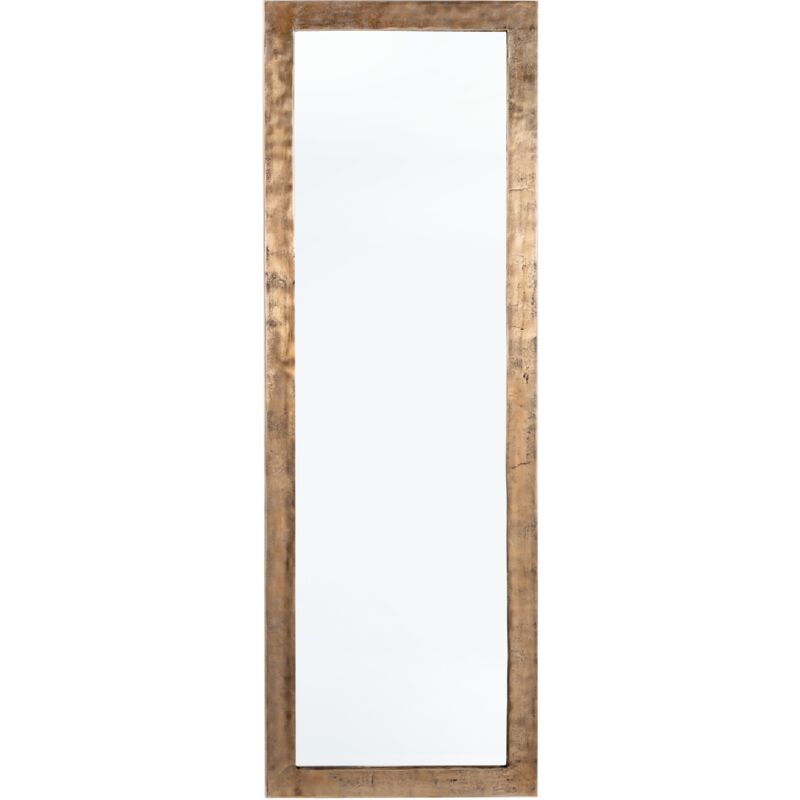 foto del prodotto specchio da parete con cornice in alluminio amira 150x50 rettangolare