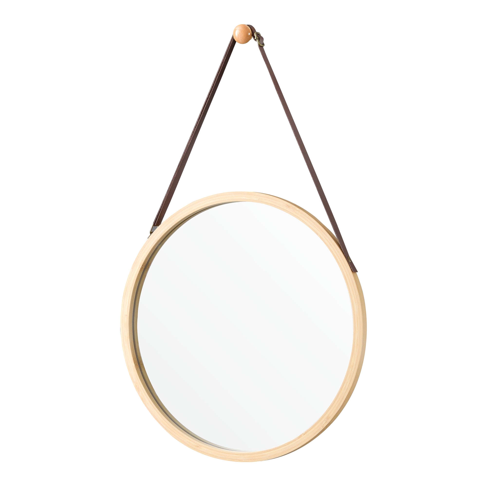 foto del prodotto specchio da parete con cornice in bamb 35 cm 03 0007893