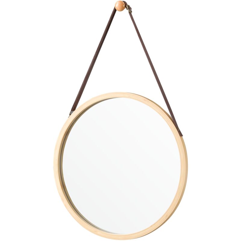 foto del prodotto specchio da parete con cornice in bamb 35 cm 030007893