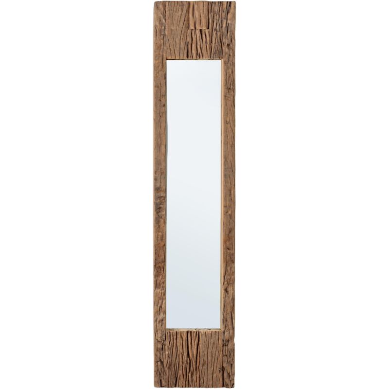 foto del prodotto specchio da parete con cornice in legno rafter 25x4x120 h cm 25 x 120 cm