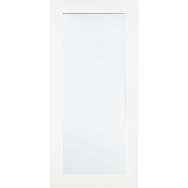 foto del prodotto specchio da parete con cornice in legno tiziano bianco 82 x 178 cm