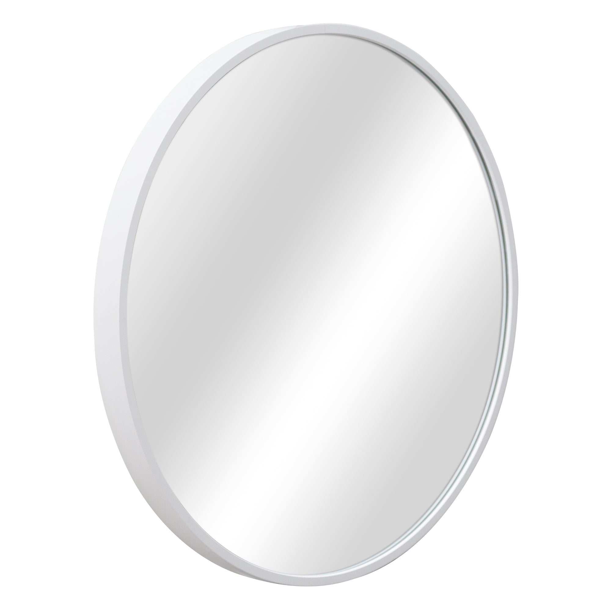 foto del prodotto specchio da parete con kit di montaggio tondo diametro 40 cm bianco 03 0007912