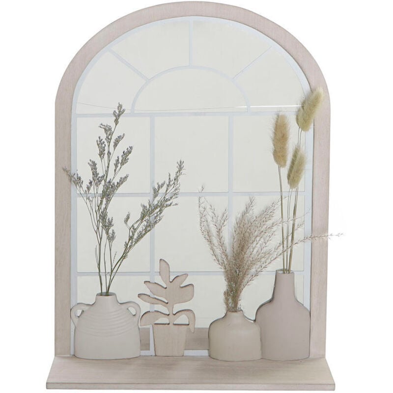 foto del prodotto specchio da parete dkd home decor beige vaso cottage 35 x 10 x 50 cm