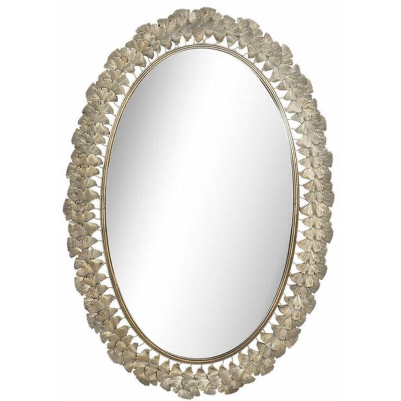 foto del prodotto specchio da parete dkd home decor champagne foglia della pianta 69 x 3,5 x 98,5 cm