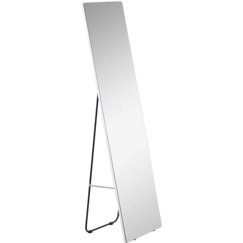 foto del prodotto specchio da parete e terra figura intera in alluminio 45x37x158.5cm homcom