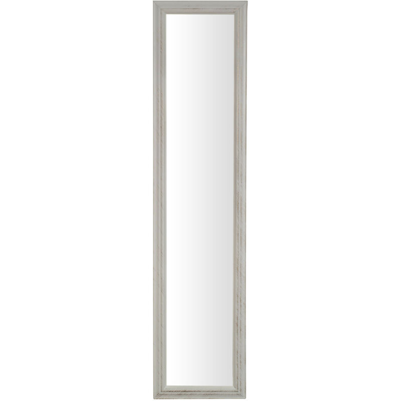 foto del prodotto specchio da parete finitura bianco anticato