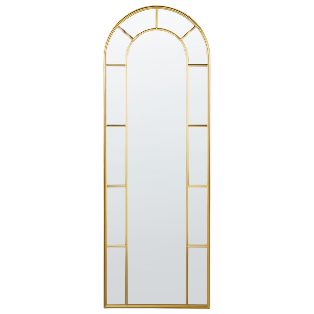 foto del prodotto specchio da parete in metallo dorato 60 x 170 cm specchio decorativo a parete vantage style hanging decor