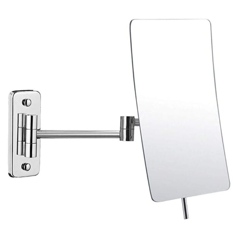 foto del prodotto specchio da parete ingranditore 3x estensione pieghevole specchio ingranditore con rotazione di 360 gradi specchio da bagno con foratura sollbry