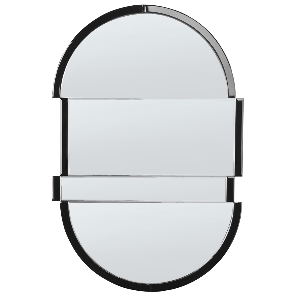 foto del prodotto specchio da parete nero 60 x 90 cm specchio decorativo da parete in stile moderno da appendere