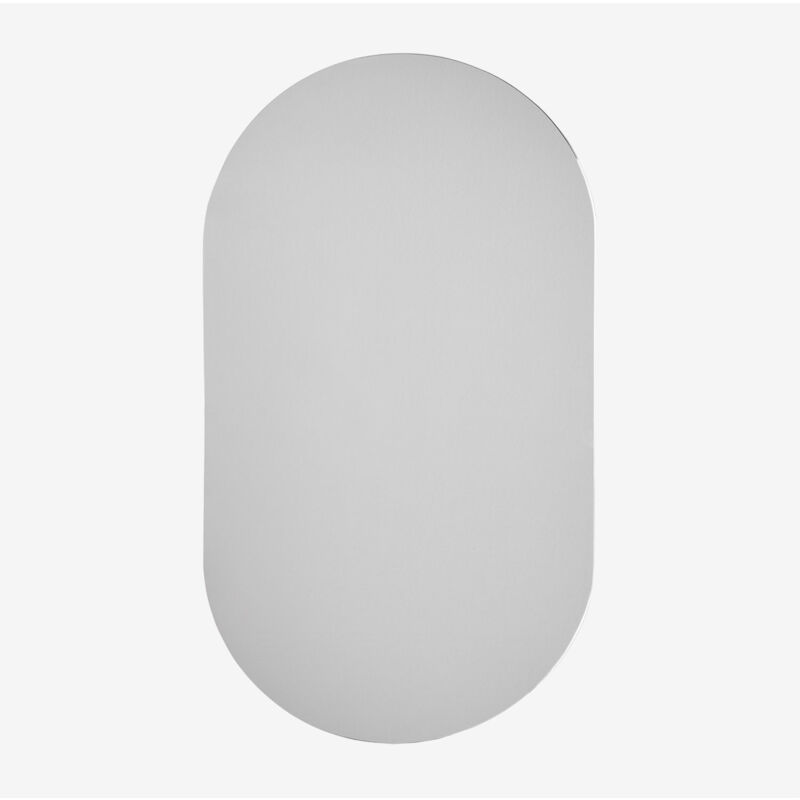 foto del prodotto specchio da parete ovale per il bagno oricsa con contenitore 50x90 cm sklum