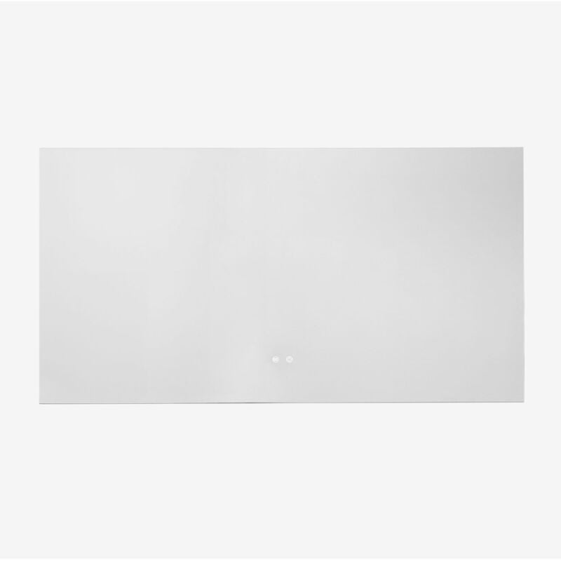foto del prodotto specchio da parete rettangolare 140x75 cm per bagno con luce led e antiappannamento riben sklum