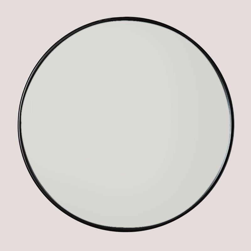 foto del prodotto specchio da parete rotondo 50 cm in ferro alnie sklum