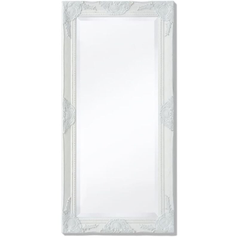 foto del prodotto specchio da parete stile barocco 100x50 cm bianco vidaxl