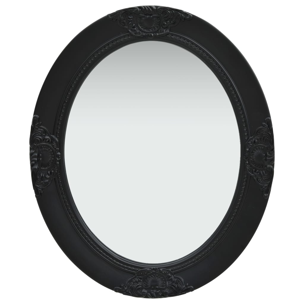 foto del prodotto specchio da parete stile barocco 50x60 cm nero