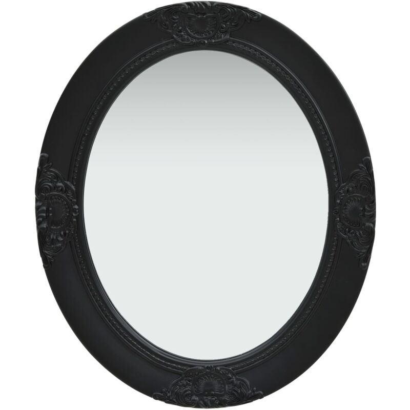 foto del prodotto specchio da parete stile barocco 50x60 cm nero vidaxl