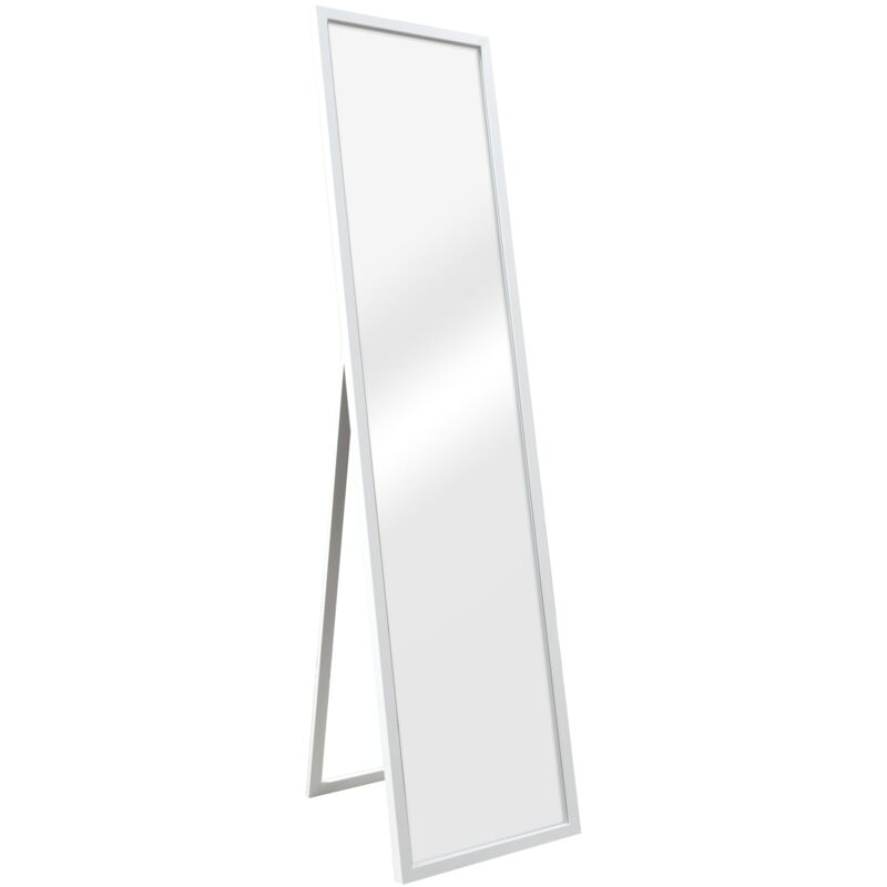 foto del prodotto specchio da terra inclinabile psyche 150 x 35 cm bianco 030007973