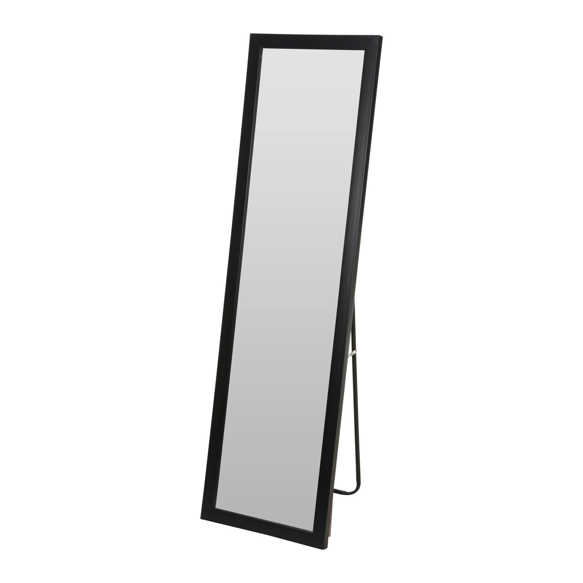foto del prodotto specchio da terra rettangolare well home in formato con supporto in metallo 35,2x125,2 cm