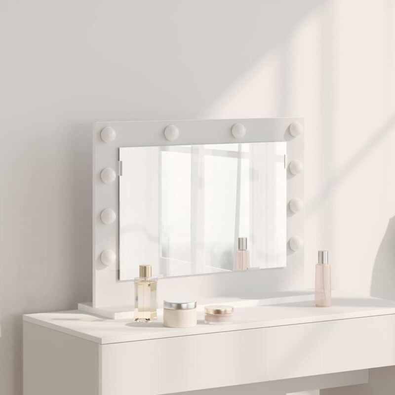 foto del prodotto specchio da toeletta con luci led bianco 60x45x18 cm vidaxl