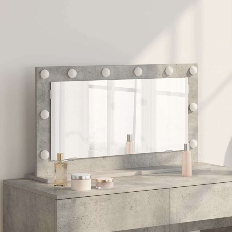 foto del prodotto specchio da toeletta grigio cemento cemento 80 x 45 x 18 cm vidaxl