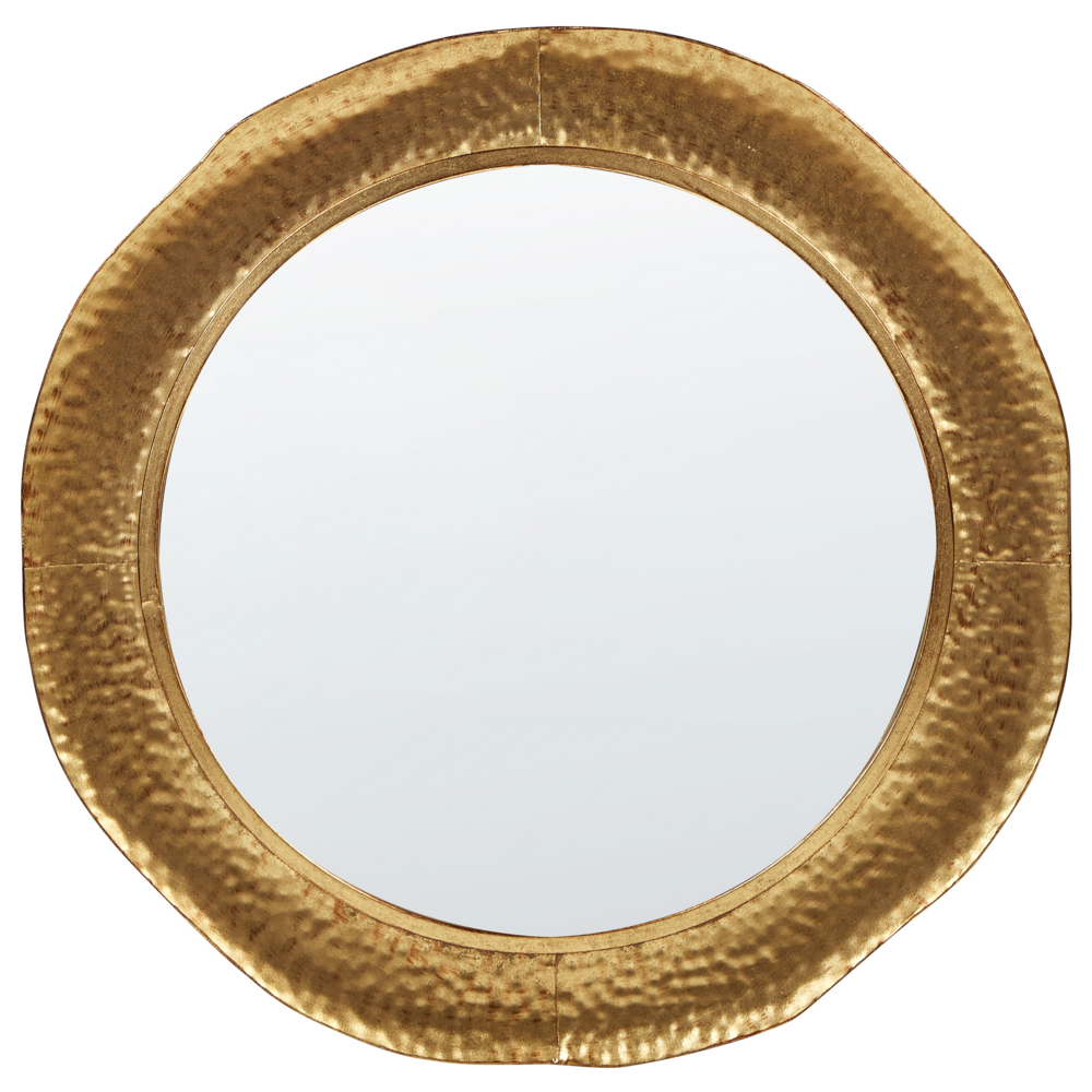 foto del prodotto specchio decorativo da parete in metallo 68 cm bianco stile moderno