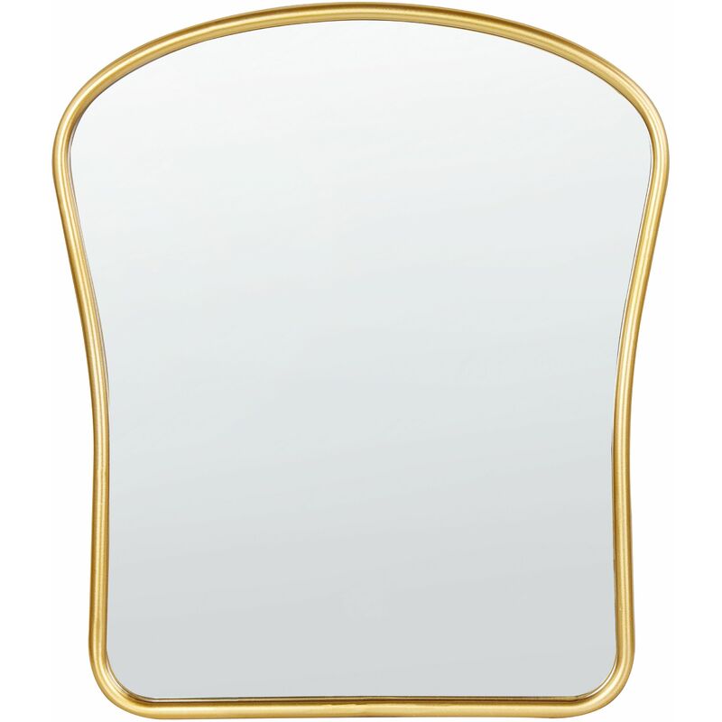 foto del prodotto specchio decorativo da parete in stile glamour da appendere 45 x 52 cm oro noth