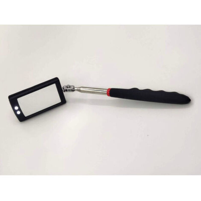 foto del prodotto specchio di ispezione telescopico lablanc specchio telescopico a led con 2 luci led luminose, impugnatura estensibile morbida e antiscivolo,