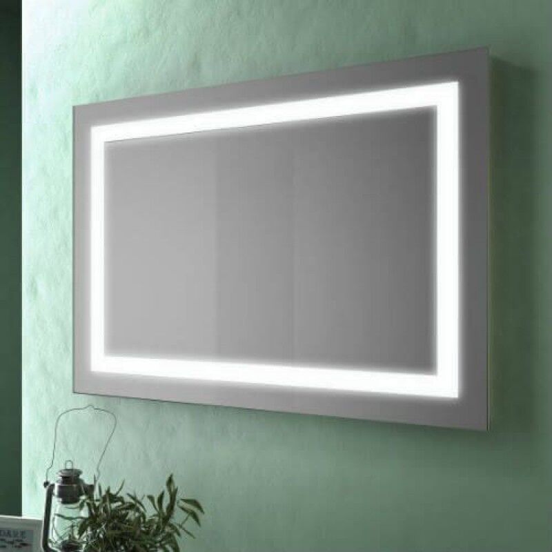 foto del prodotto specchio filo lucido 80x60 cm con cornice a led specchio con luce specchio con luce specchio con luce specchio con luce specchio con luce specchio